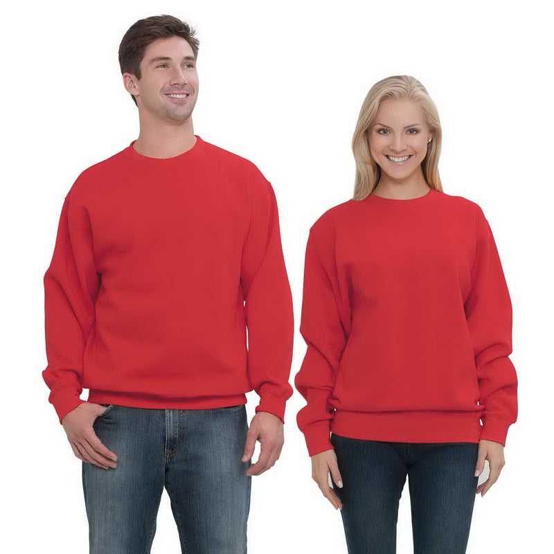 OTTO 701-301 Unisex 8.0 oz. Crewneck Sweatshirts - Red - HIT a Double - 1