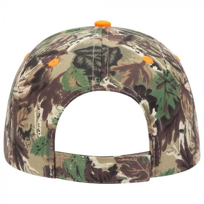 OTTO 71-602 Camouflage 6 Panel Low Profile Baseball Cap - Light Loden Brown Kelly - HIT a Double - 1