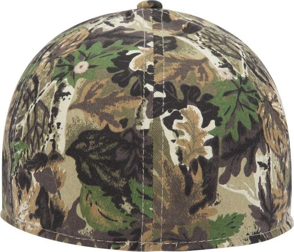 OTTO 77-379 Stretchable Camouflage Cotton Twill Low Profile Pro Style Cap - Gray Brown Khaki - HIT a Double - 1