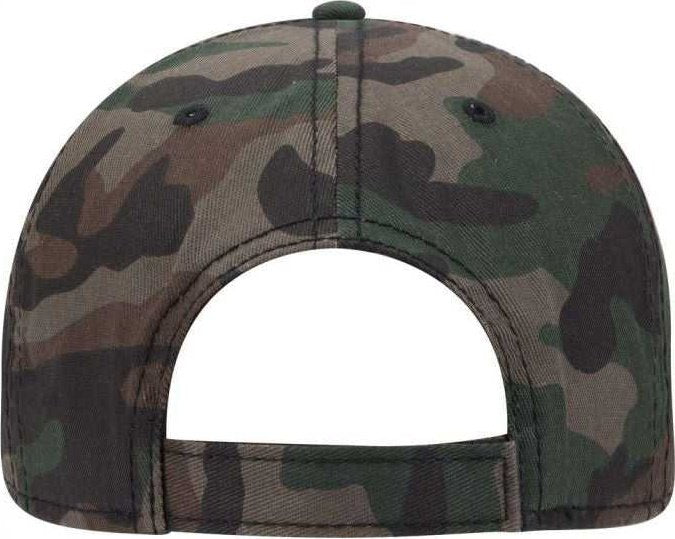 OTTO 78-1246 6 Panel Low Profile Syle Camouflage Cotton Twill Cap - Camo 4 - HIT a Double - 2