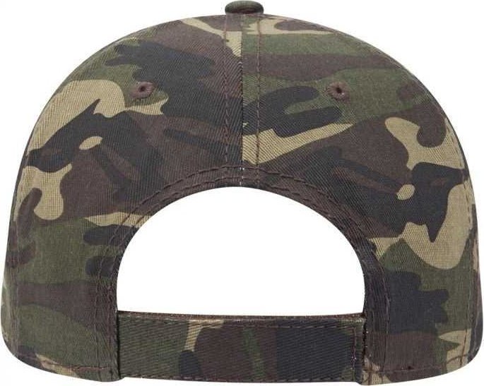 OTTO 78-1246 6 Panel Low Profile Syle Camouflage Cotton Twill Cap - Camo 8 - HIT a Double - 2