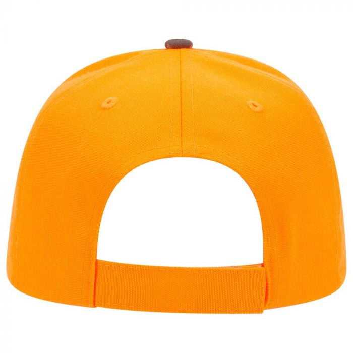 OTTO 78-754 Camouflage 6 Panel Low Profile Baseball Cap - Light Loden Brown Kelly Neon Orange - HIT a Double - 2