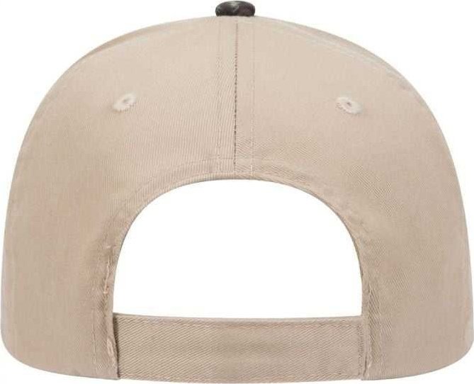 OTTO 78-754 Camouflage 6 Panel Low Profile Baseball Cap - Light Loden Brown Kelly Khaki - HIT a Double - 2
