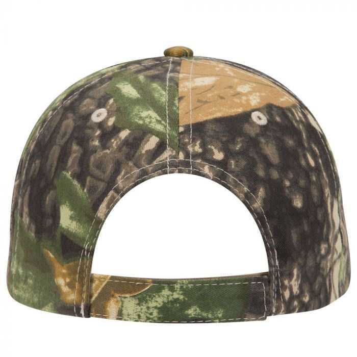 OTTO 78-835 Camouflage 6 Panel Low Profile Baseball Cap - Khaki Black Dark Green - HIT a Double - 1