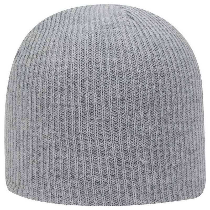 OTTO 82-1173 Super Soft Acrylic Knit Beanie - Heather Gray - HIT a Double - 1