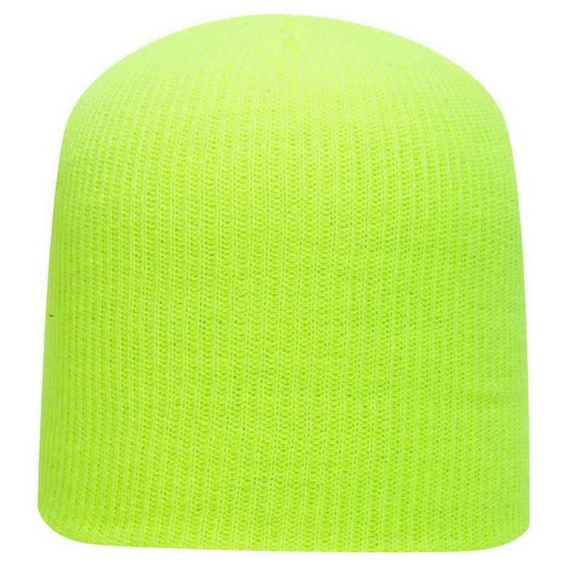 OTTO 82-1173 Super Soft Acrylic Knit Beanie - Neon Yellow - HIT a Double - 1