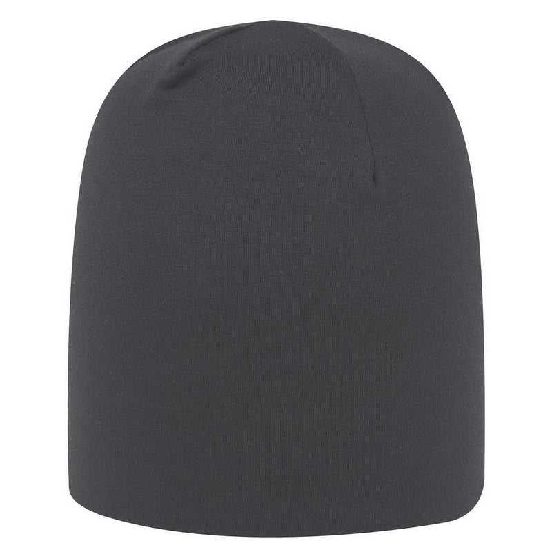 OTTO 82-1182 Jersey Knit 9 1/2" Lightweight Beanie - Charcoal Gray - HIT a Double - 1