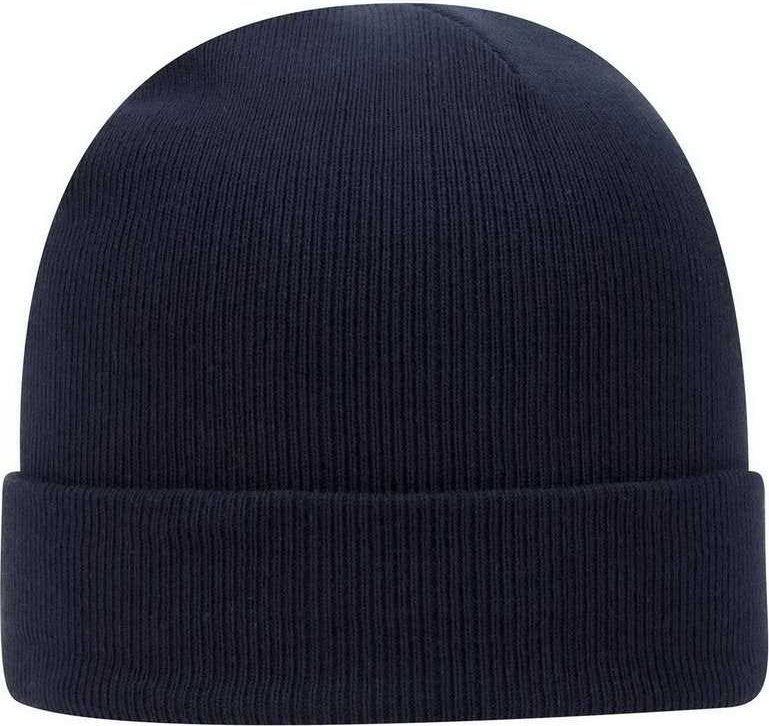 OTTO 82-480 12&quot; Classic Knit Beanie w/ Cuff - Navy - HIT a Double - 1