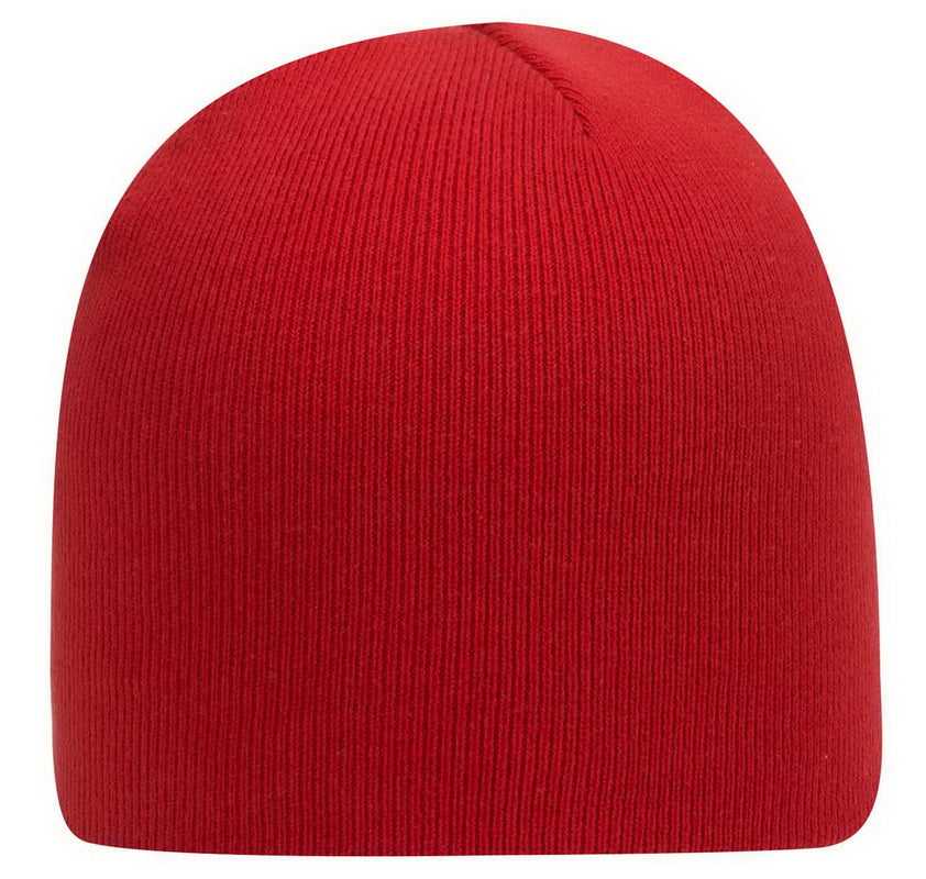OTTO 82-481 60% Cotton/40% Acrylic Superior Cotton Knit Beanie, 9" - Red - HIT a Double - 1