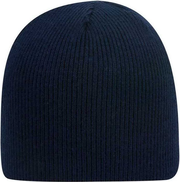 OTTO 82-970 100% Acrylic Knit Beanie 8 1/2&quot; - Navy - HIT a Double - 1