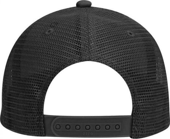 OTTO 83-473 Cotton Twill Low Profile Pro Style Mesh Back Cap with 6 Embroidered Eyelets - Black - HIT a Double - 2