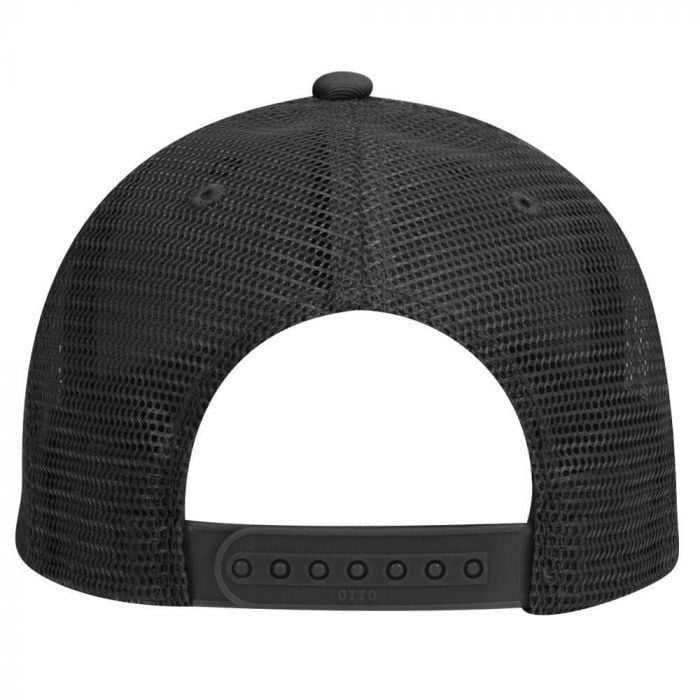OTTO 83-473 Cotton Twill Low Profile Pro Style Mesh Back Cap with 6 Embroidered Eyelets - Black - HIT a Double - 1