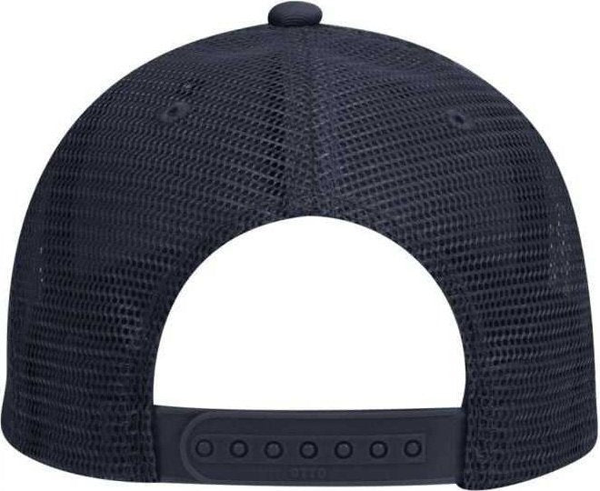 OTTO 83-473 Cotton Twill Low Profile Pro Style Mesh Back Cap with 6 Embroidered Eyelets - Navy - HIT a Double - 2