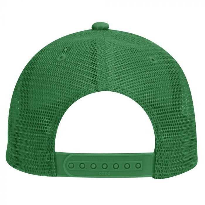 OTTO 83-473 Cotton Twill Low Profile Pro Style Mesh Back Cap with 6 Embroidered Eyelets - Kelly - HIT a Double - 1