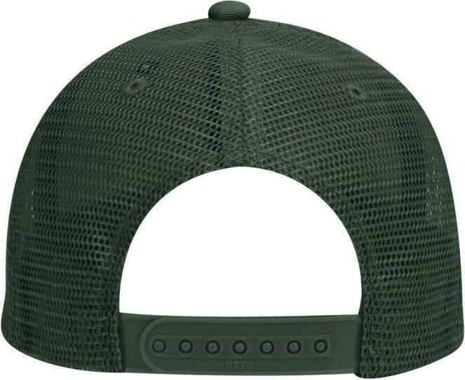 OTTO 83-473 Cotton Twill Low Profile Pro Style Mesh Back Cap with 6 Embroidered Eyelets - Dark Green - HIT a Double - 2