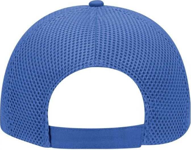 OTTO 83-605 Deluxe Cotton Twill Low Profile Air Mesh Back Cap - Royal - HIT a Double - 1