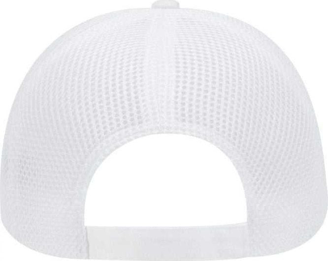 OTTO 83-605 Deluxe Cotton Twill Low Profile Air Mesh Back Cap - White - HIT a Double - 2