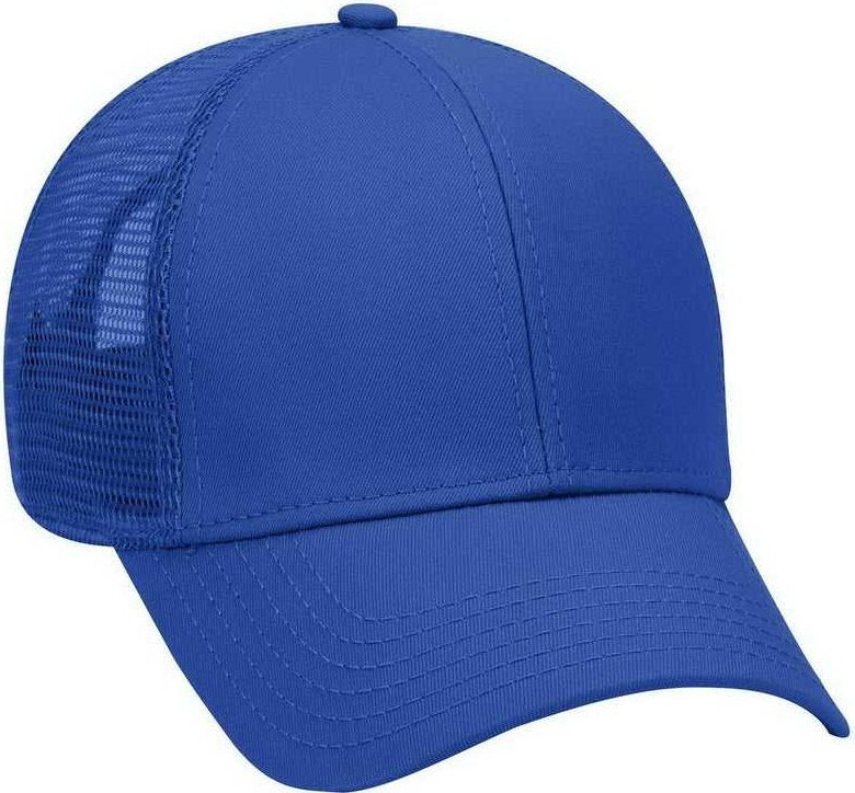 OTTO 83-942 Superior Cotton Twill Low Profile Pro Style Mesh Back Cap - Royal - HIT a Double - 1