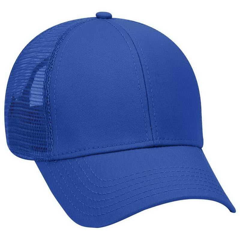 OTTO 83-942 Superior Cotton Twill Low Profile Pro Style Mesh Back Cap - Royal - HIT a Double - 1
