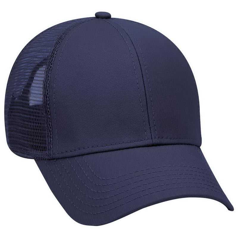 OTTO 83-942 Superior Cotton Twill Low Profile Pro Style Mesh Back Cap - Navy - HIT a Double - 1