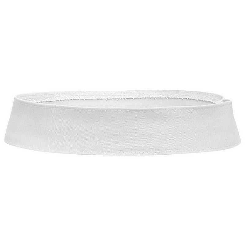 OTTO 92-1097 Stretchable Cotton Twill Hat Band - White - HIT a Double - 1