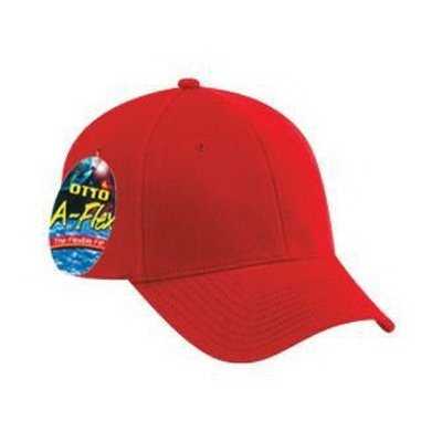 OTTO 94-518 Stretchable Washed Brushed Cotton Twill Low Profile Pro Style Cap - Red - HIT a Double - 1
