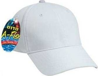 OTTO 94-737 Stretchable Garment Washed Cotton Twill Low Profile Pro Style Cap - White - HIT a Double - 1
