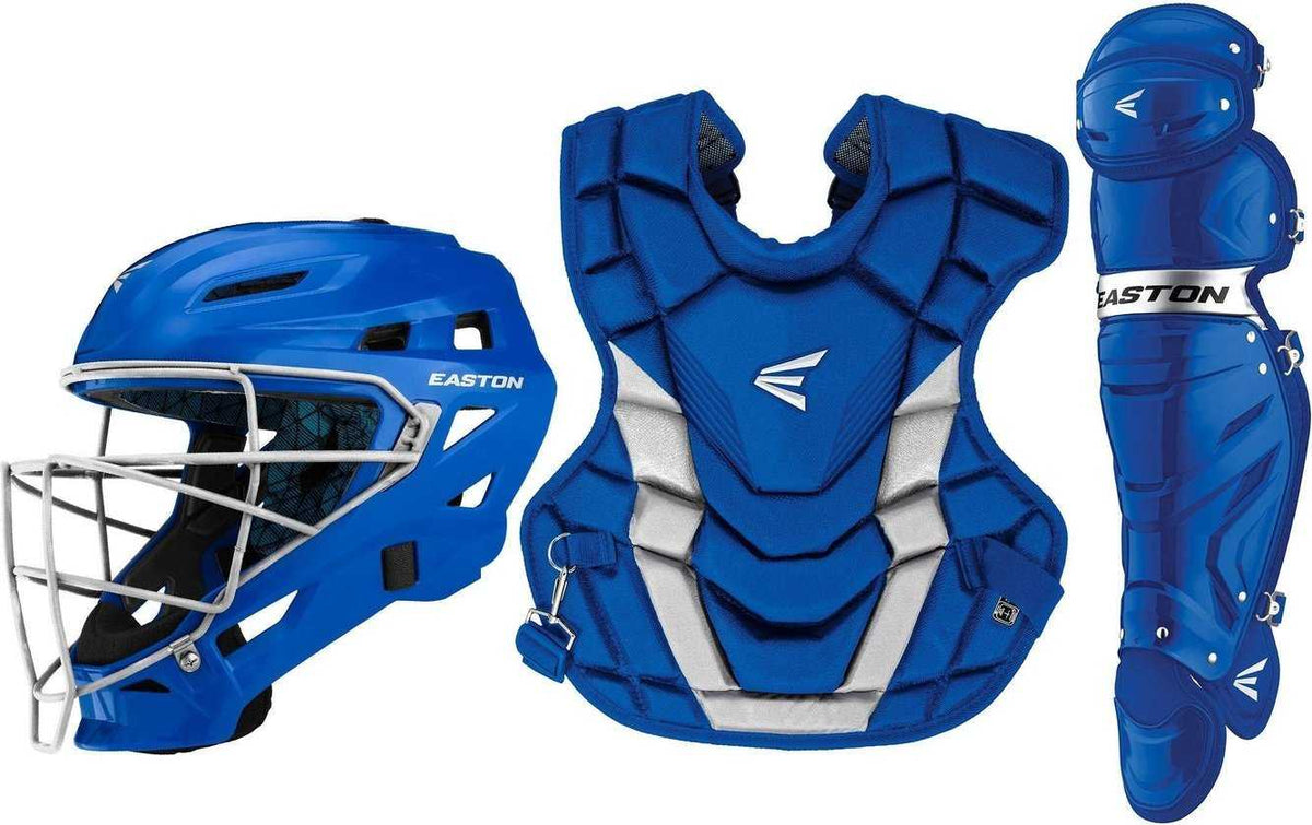 Easton Gametime X Youth Catcher&#39;s Set - Royal Silver - HIT a Double - 1