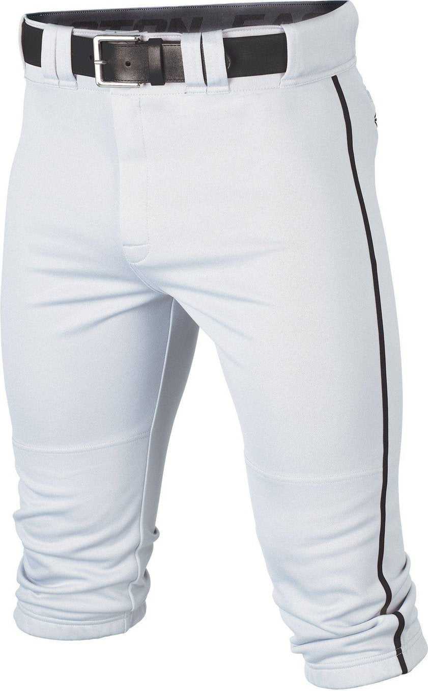 Easton  Rival+ Piped Knicker Baseball Pant - White Black - HIT A Double