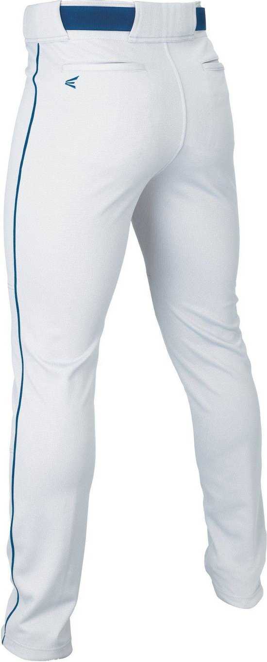 Easton Youth Rival+ Piped Baseball Pants - White Navy - HIT A Double