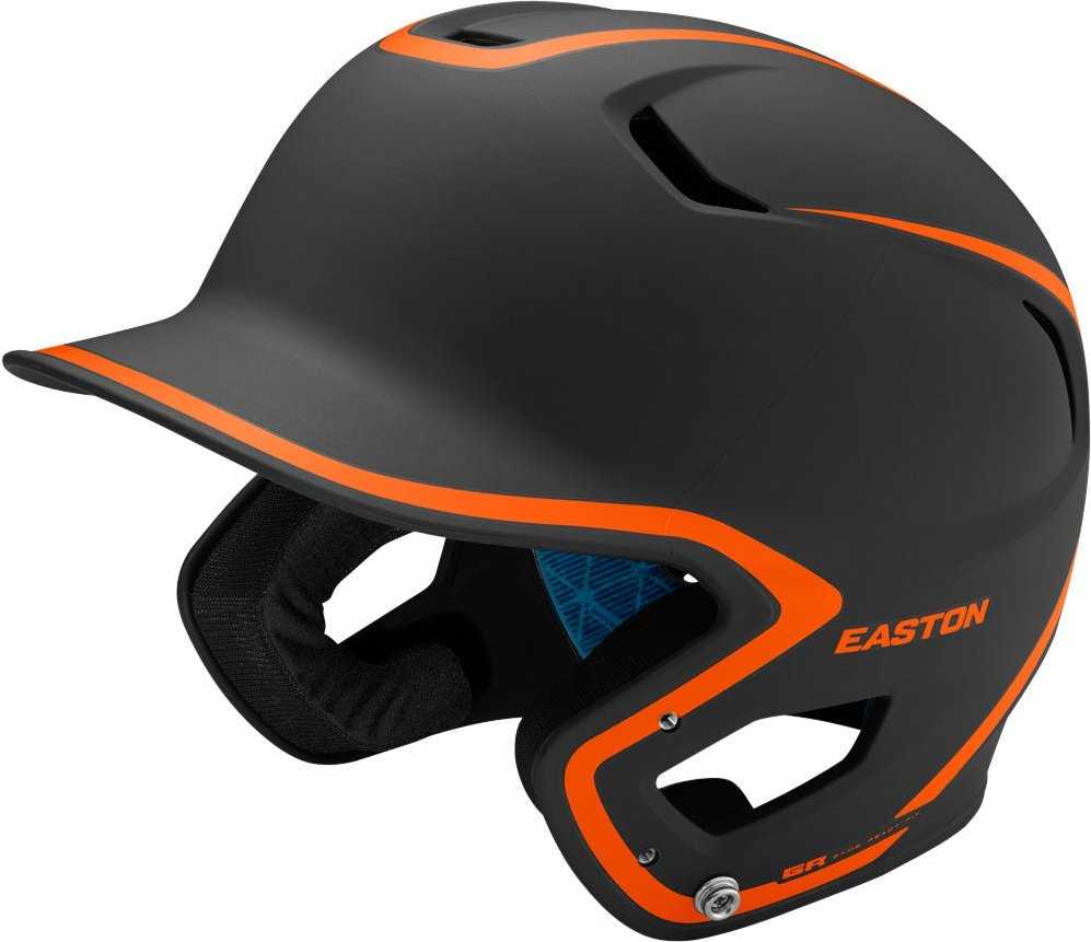 Easton Z5 2.0 Matte Two-Tone Batting Helmet - Black Orange - HIT A Double