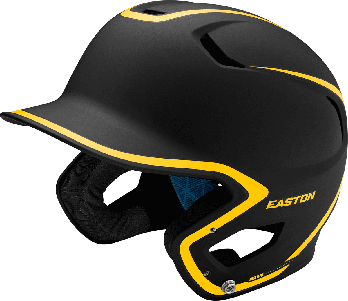 Easton Z5 2.0 Matte Two-Tone Batting Helmet - Black Gold - HIT a Double