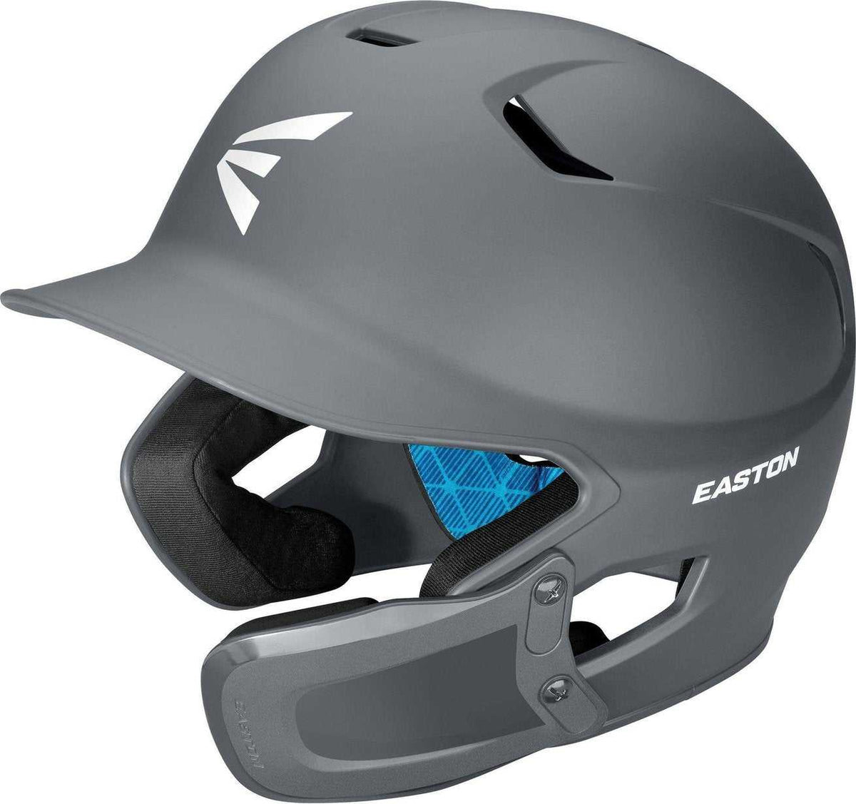 Easton Z5 2.0 Solid Batting Helmet with Universal Jaw Guard - Charcoal - HIT A Double
