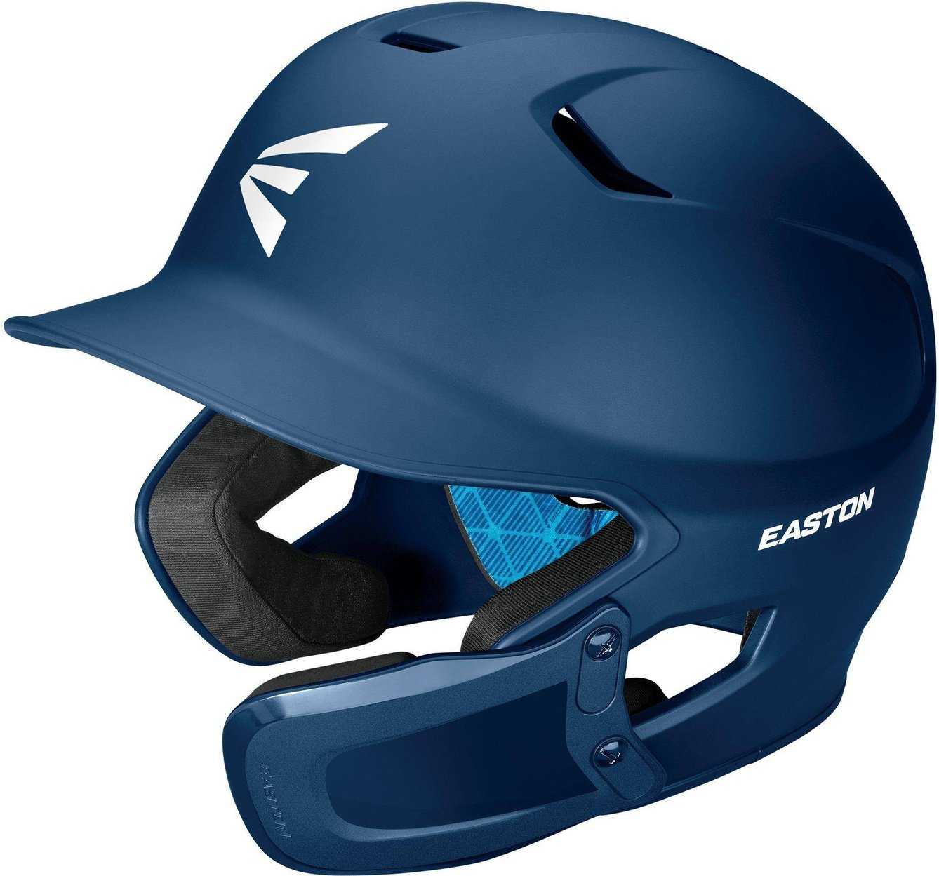 Easton Z5 2.0 Solid Batting Helmet with Universal Jaw Guard - Navy - HIT A Double
