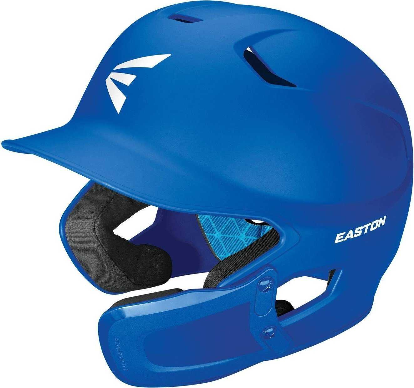 Easton Z5 2.0 Solid Batting Helmet with Universal Jaw Guard - Royal - HIT A Double