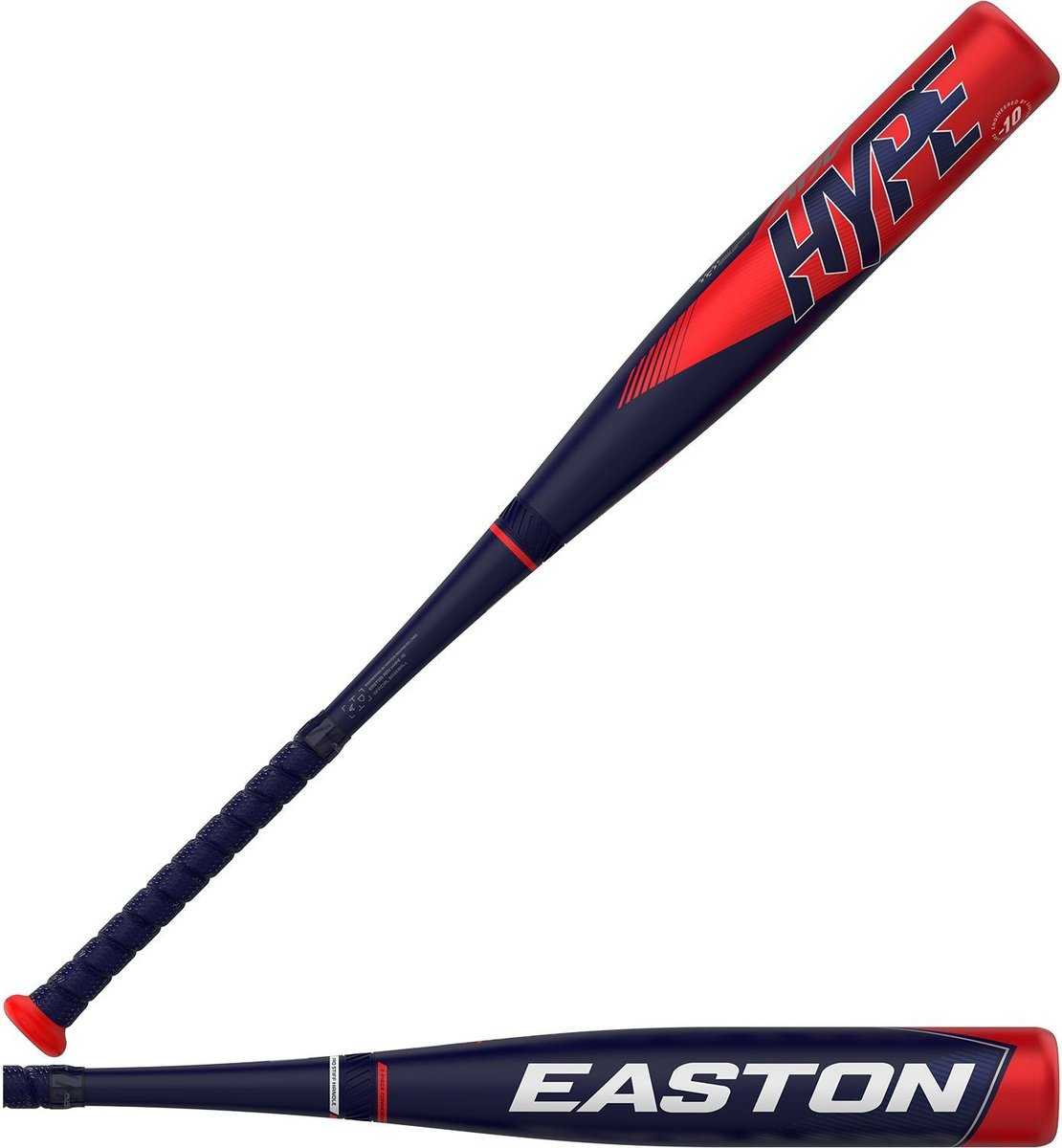 Easton 2022 ADV Hype 2PC Composite 2 3/4" (-10) USSSA Baseball Bat SL22HYP10 - Black Red - HIT a Double