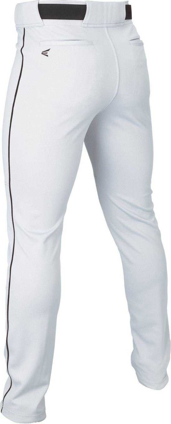 Easton Adult Rival+ Piped Baseball Pants - White Black - HIT A Double