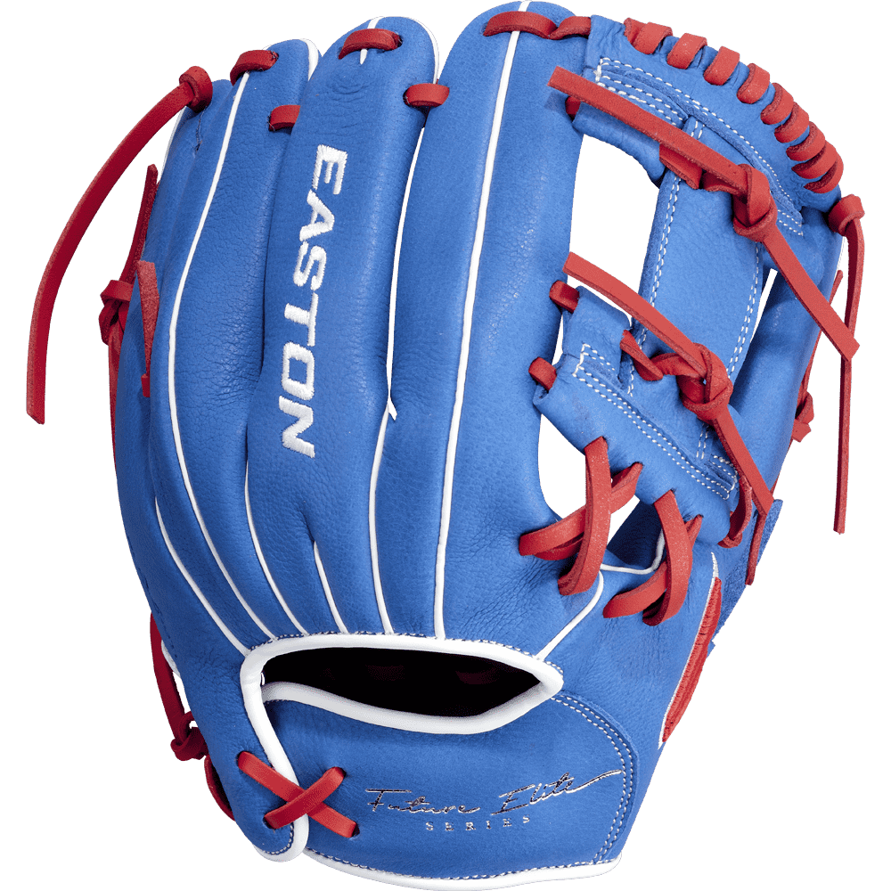 Easton Future Elite 11.00&quot; Youth Infield Glove FE11 - Royal Red - HIT a Double - 1