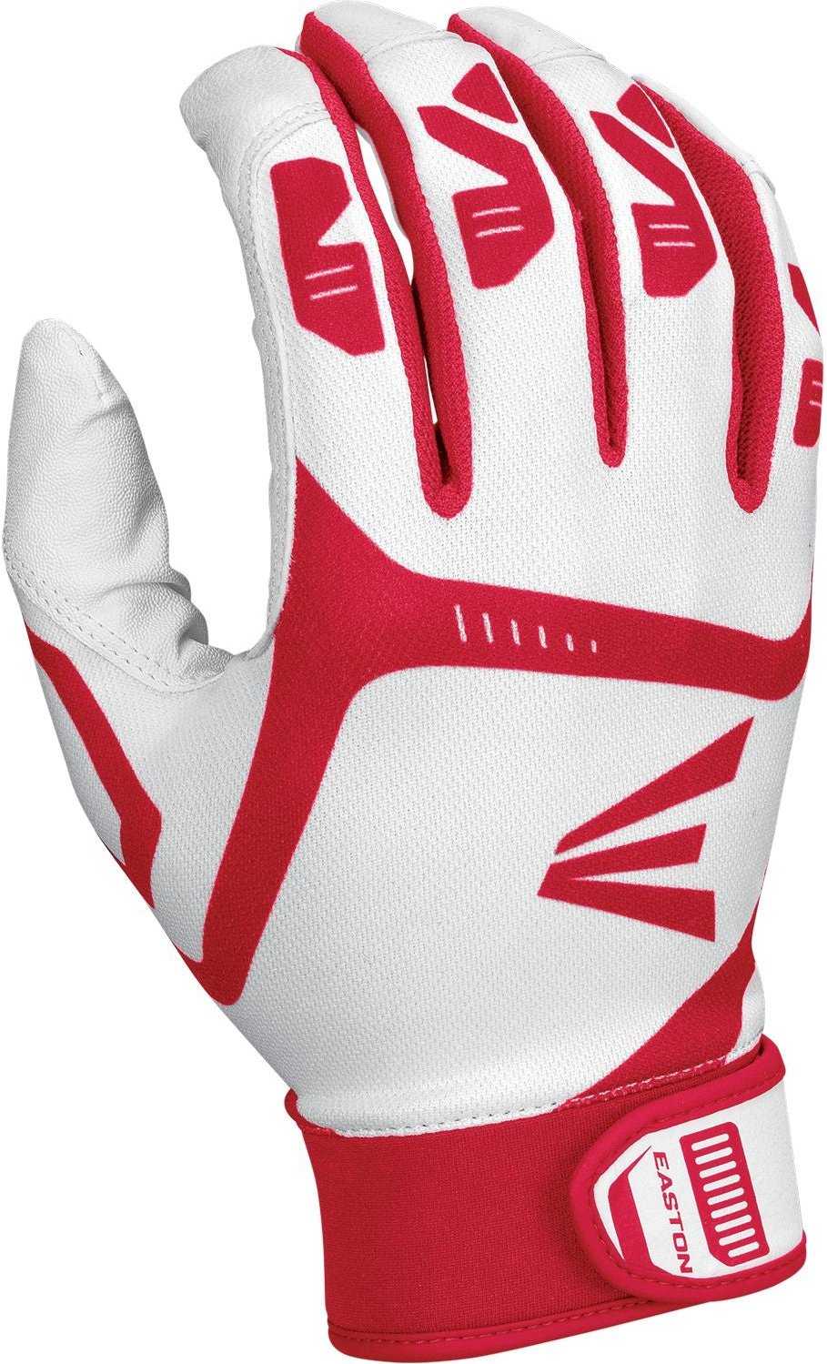 Easton Gametime Batting Youth Gloves - White Red - HIT A Double
