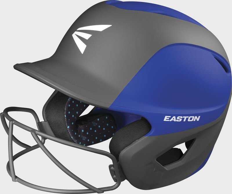 Easton Ghost Fastpitch Helmet Two Tone with Mask - Charcoal Royal