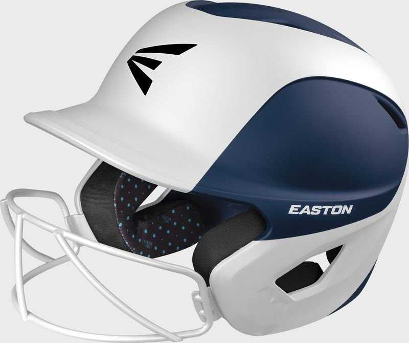 Easton Ghost Fastpitch Helmet Two Tone with Mask - White Navy