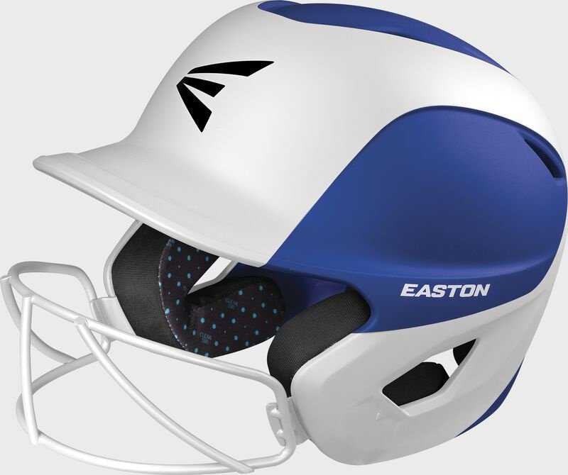 Easton Ghost Fastpitch Helmet Two Tone with Mask - White Royal