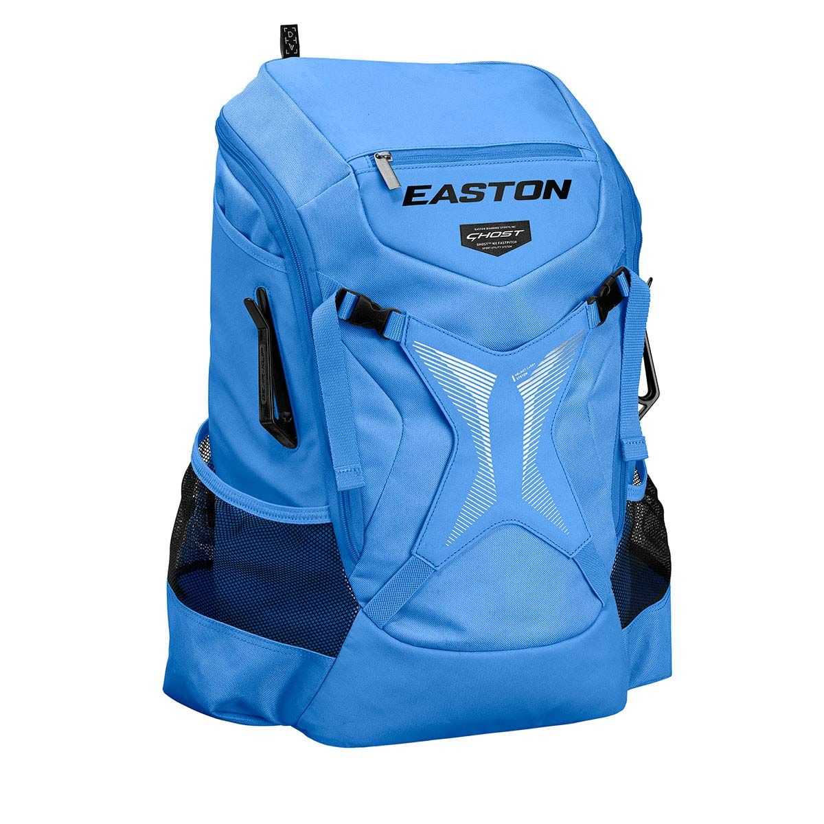 Easton Ghost NX Fastpitch Backpack Updated Design - Columbia Blue - HIT a Double - 1