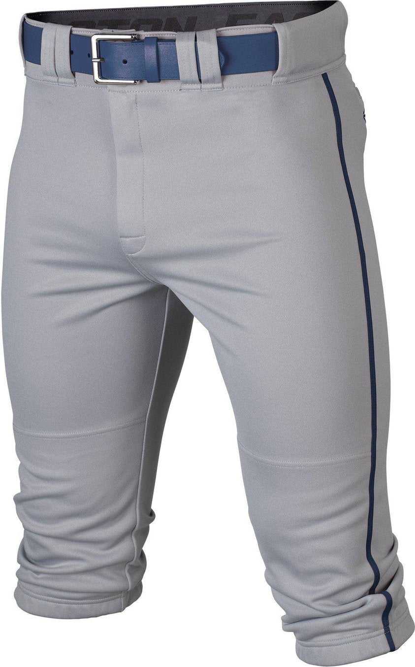 Easton Rival+ Piped Knicker Baseball Pant - Gray Navy - HIT a Double