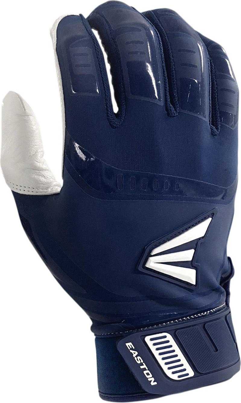 Easton Walk-Off Adult Batting Gloves - White Navy - HIT a Double