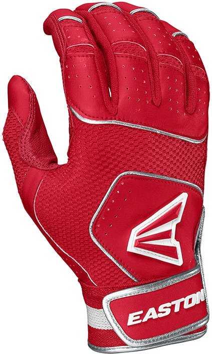 Easton Walk-Off NX Adult Batting Gloves - Red - HIT a Double