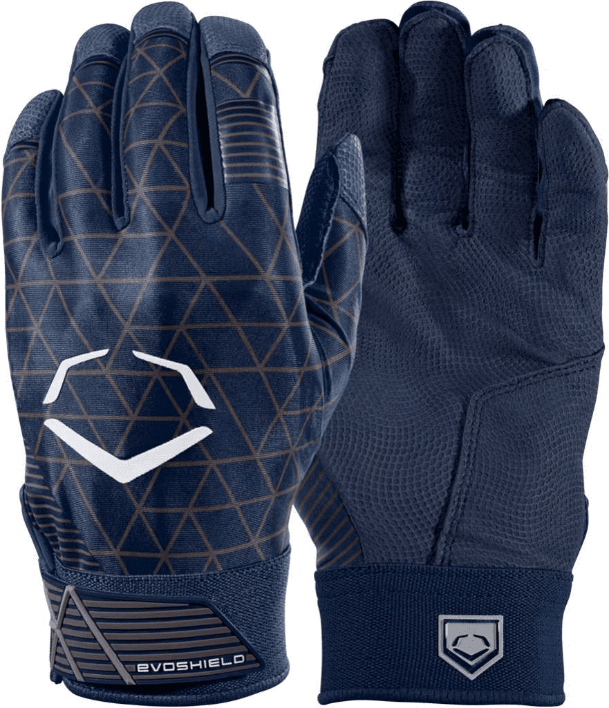 EvoShield Adult EvoCharge Protective Batting Gloves - Navy - HIT A Double