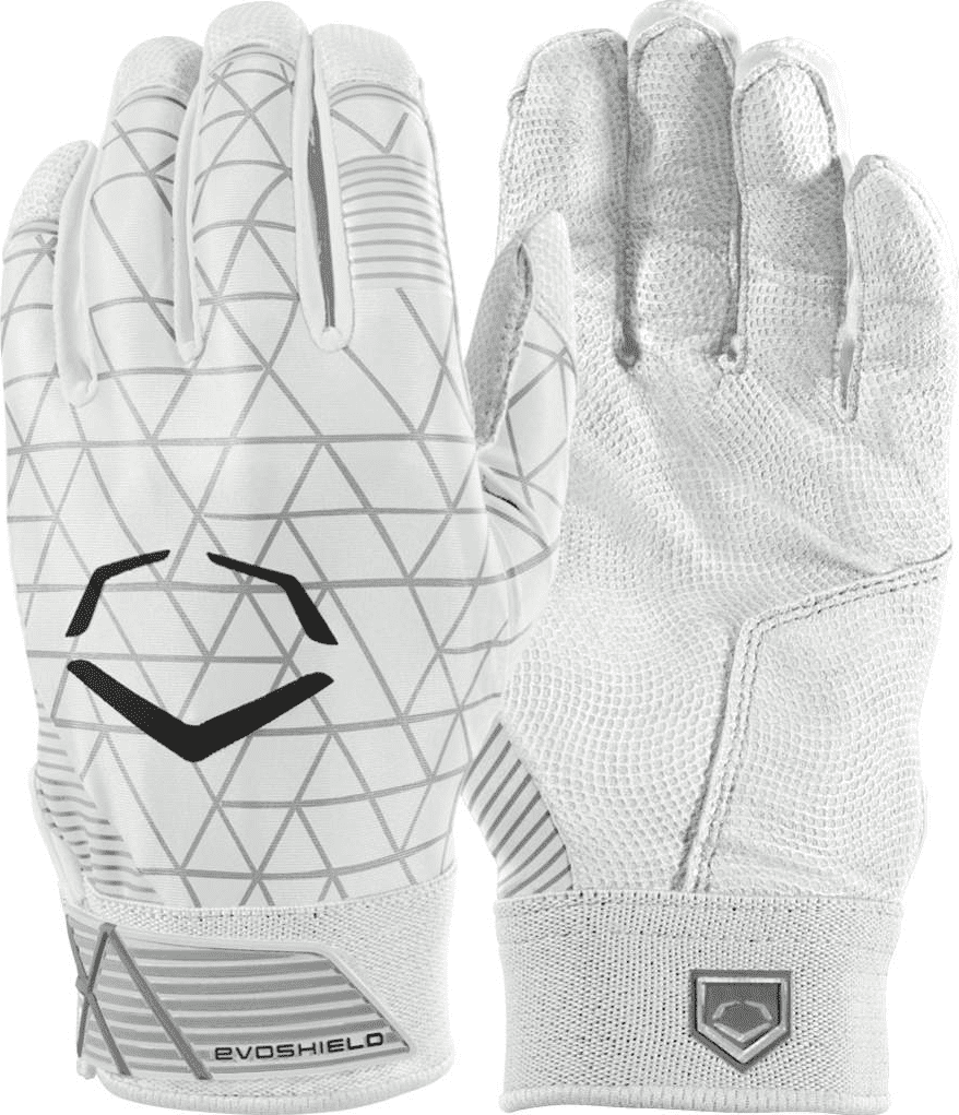 EvoShield Adult EvoCharge Protective Batting Gloves - White - HIT A Double