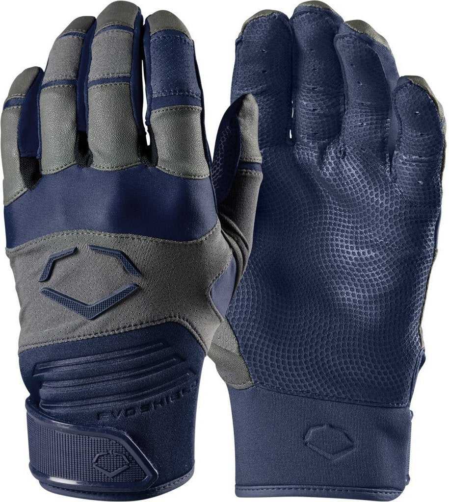 EvoShield Adult Evo Aggressor Batting Gloves - Navy - HIT A Double