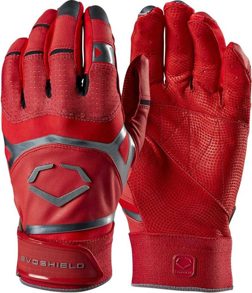 EvoShield Adult Evo XGT Batting Gloves - Scarlet - HIT a Double